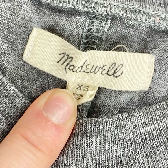 Madewell grey basic tee XS - Picture 3 of 7